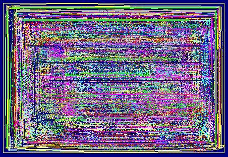 Gewirr mit Farbspray